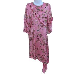Primark pink floral dress ditsy print size 8 @Y